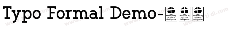 Typo Formal Demo字体转换